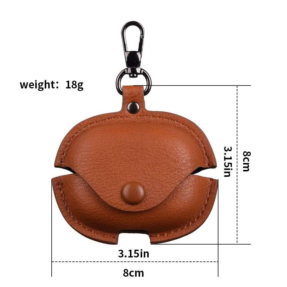 For Redmi Buds 6 Pro / 8 Pro Business Leather Earphone Protective Case with Hook(Red)