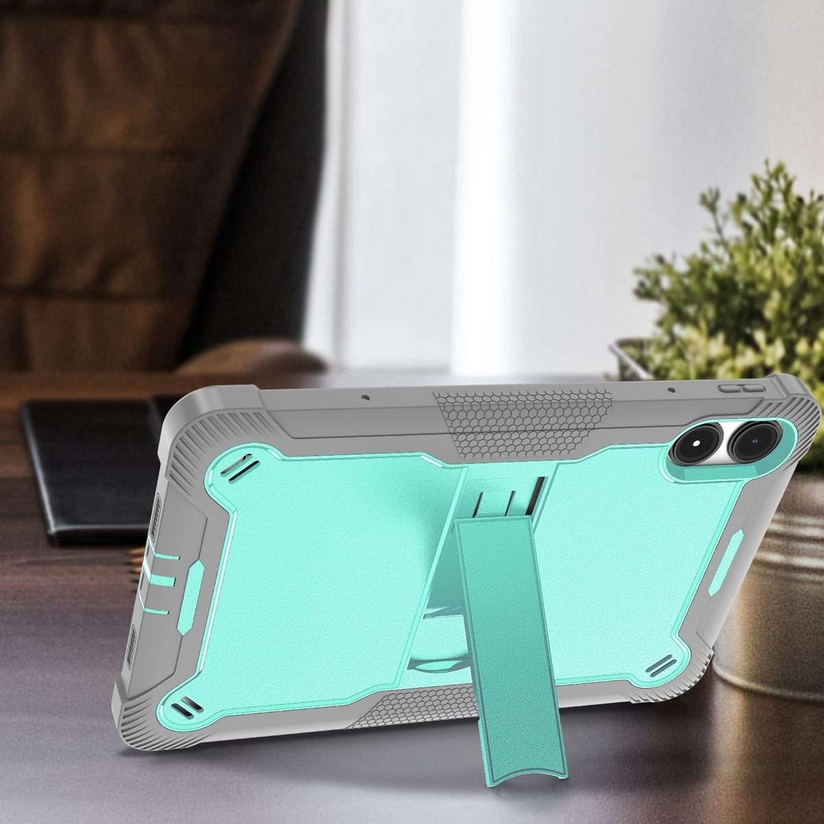 For Xiaomi Redmi Pad Pro 12.1 Shockproof Silicone Hybrid PC Tablet Case wi ... (Mint Green + Grey)