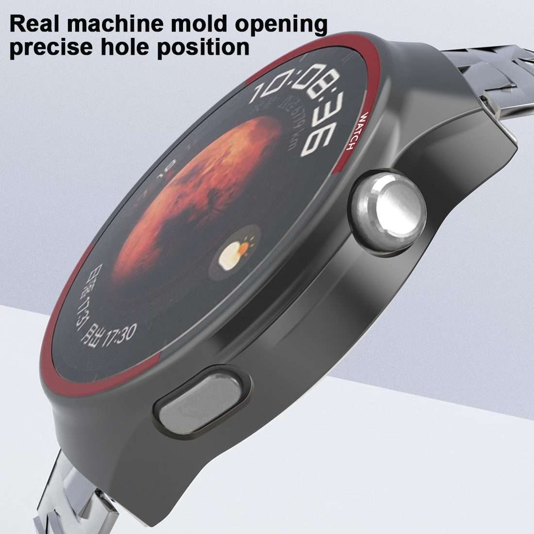 For Huawei Watch 4 Pro Hollow PC Watch Protective Case(Black)