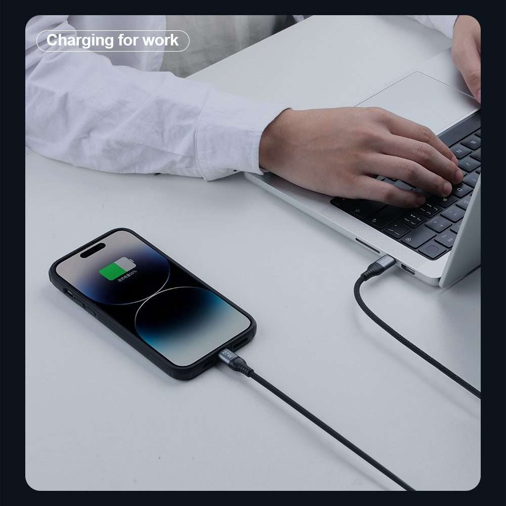 NILLKIN PD3.0 100W/27W USB-C / Type-C to USB-C / Type-C + 8 Pin Dual Power Fast Charging Data Cabl