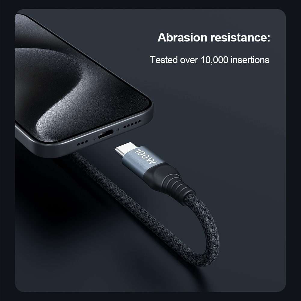 NILLKIN PD3.0 100W/27W USB-C / Type-C to USB-C / Type-C + 8 Pin Dual Power Fast Charging Data Cabl