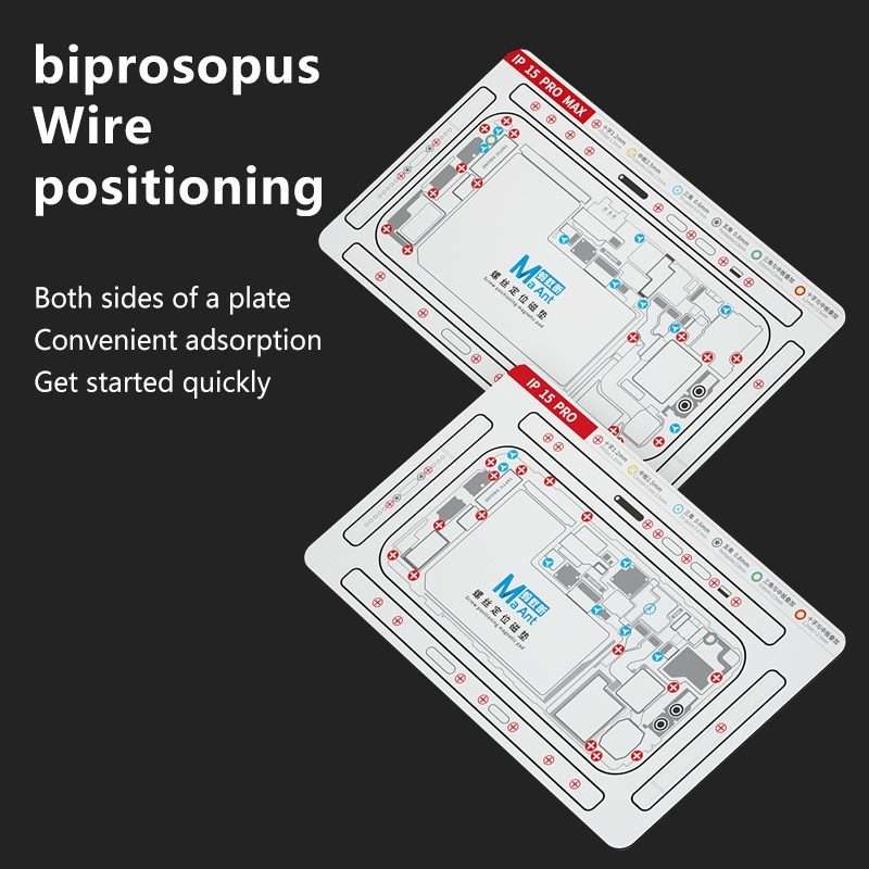 For iPhone 14 Pro MaAnt Double-sided Screw Positioning Flexible Soft Magnetic Pad