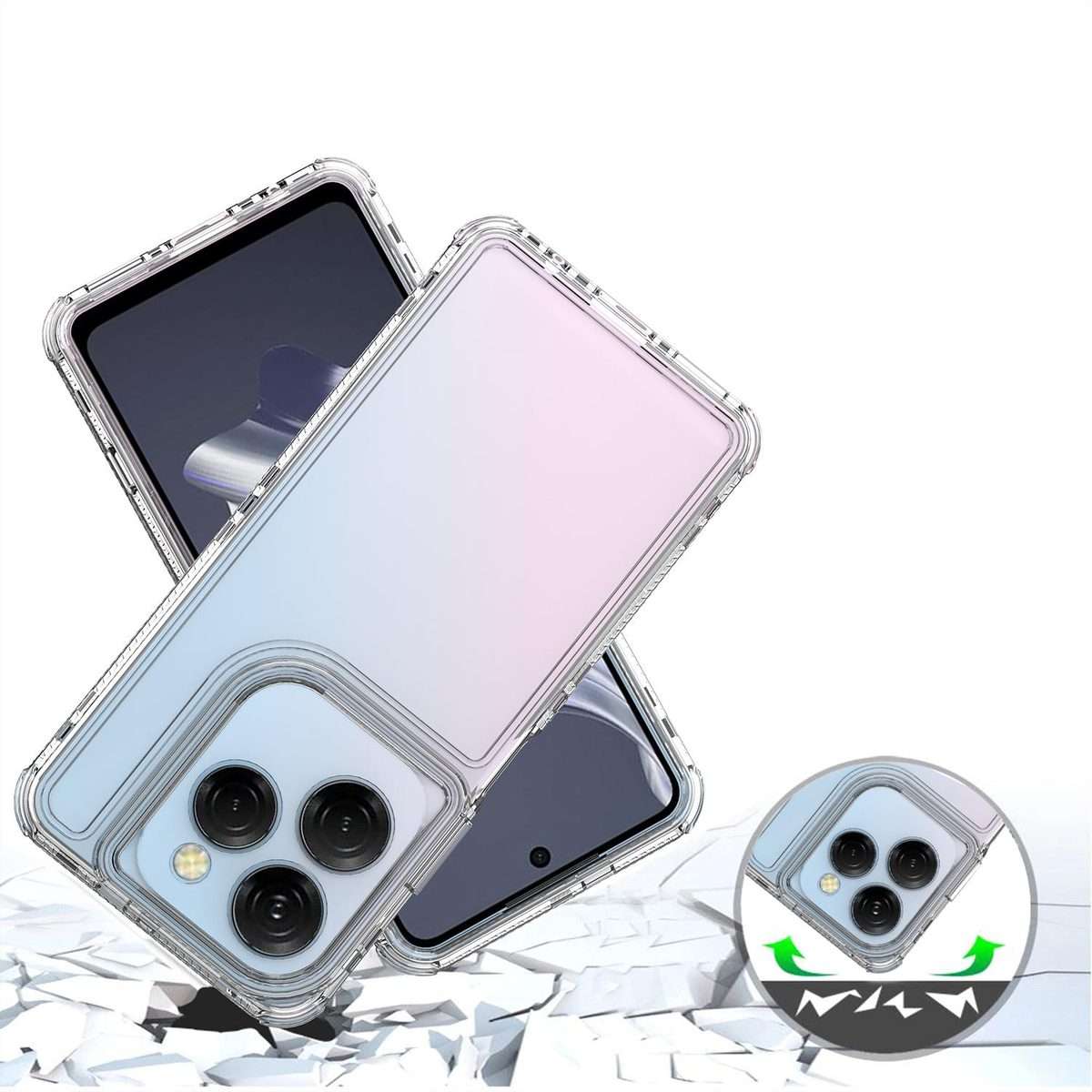 For Tecno Spark 20 Pro Acrylic Transparent Phone Case