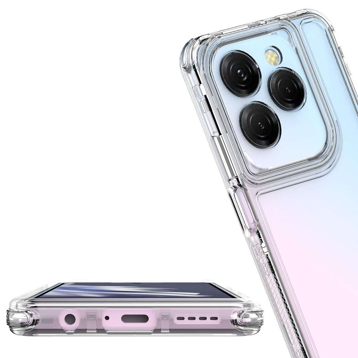 For Tecno Spark 20 Pro Acrylic Transparent Phone Case