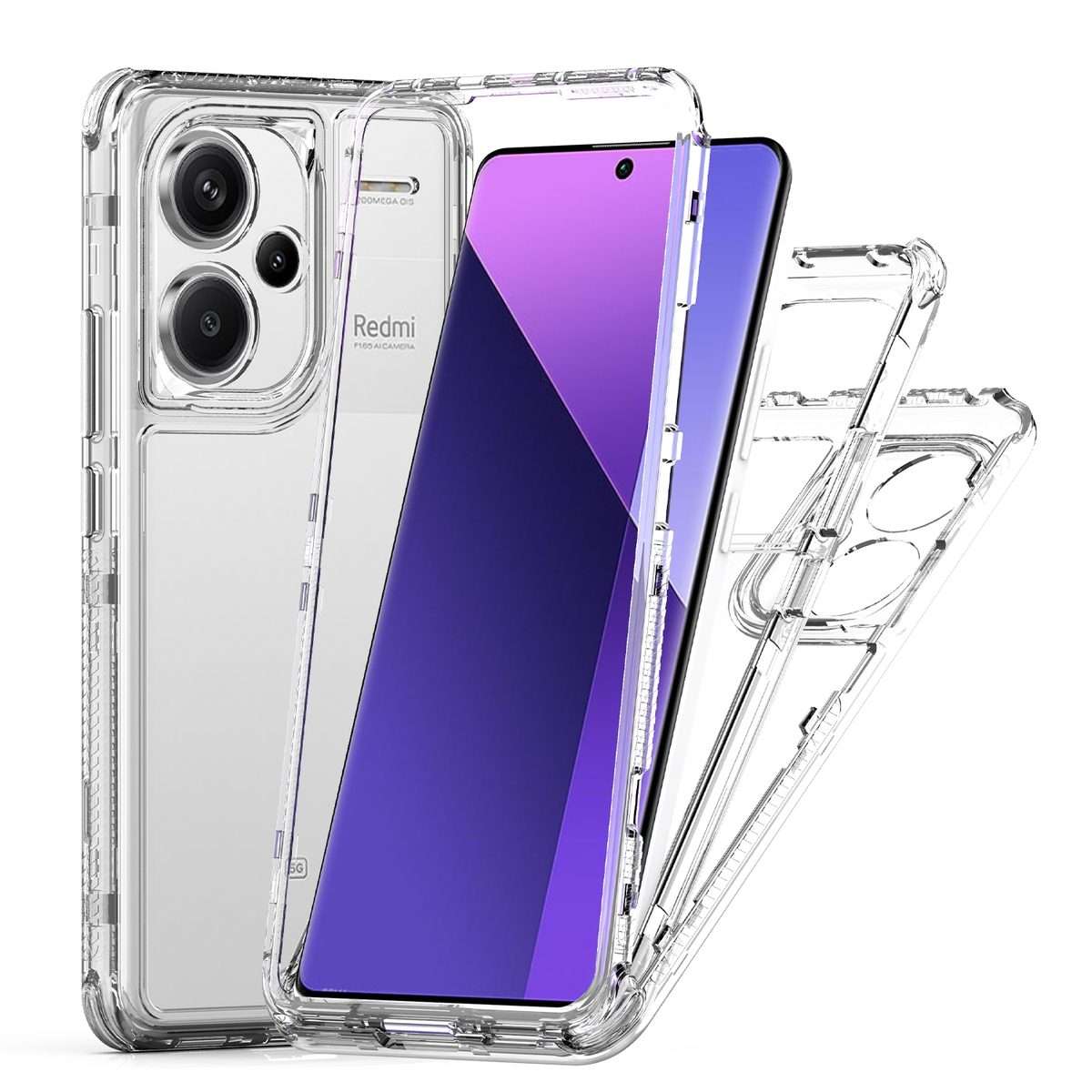 For Redmi Note 13 Pro+ 5G Acrylic Transparent Phone Case