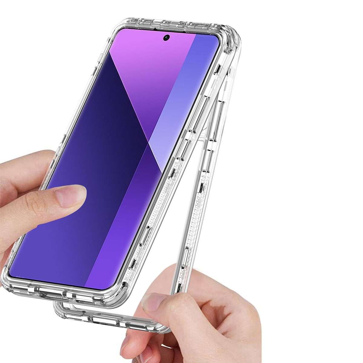 For Redmi Note 13 Pro+ 5G Acrylic Transparent Phone Case