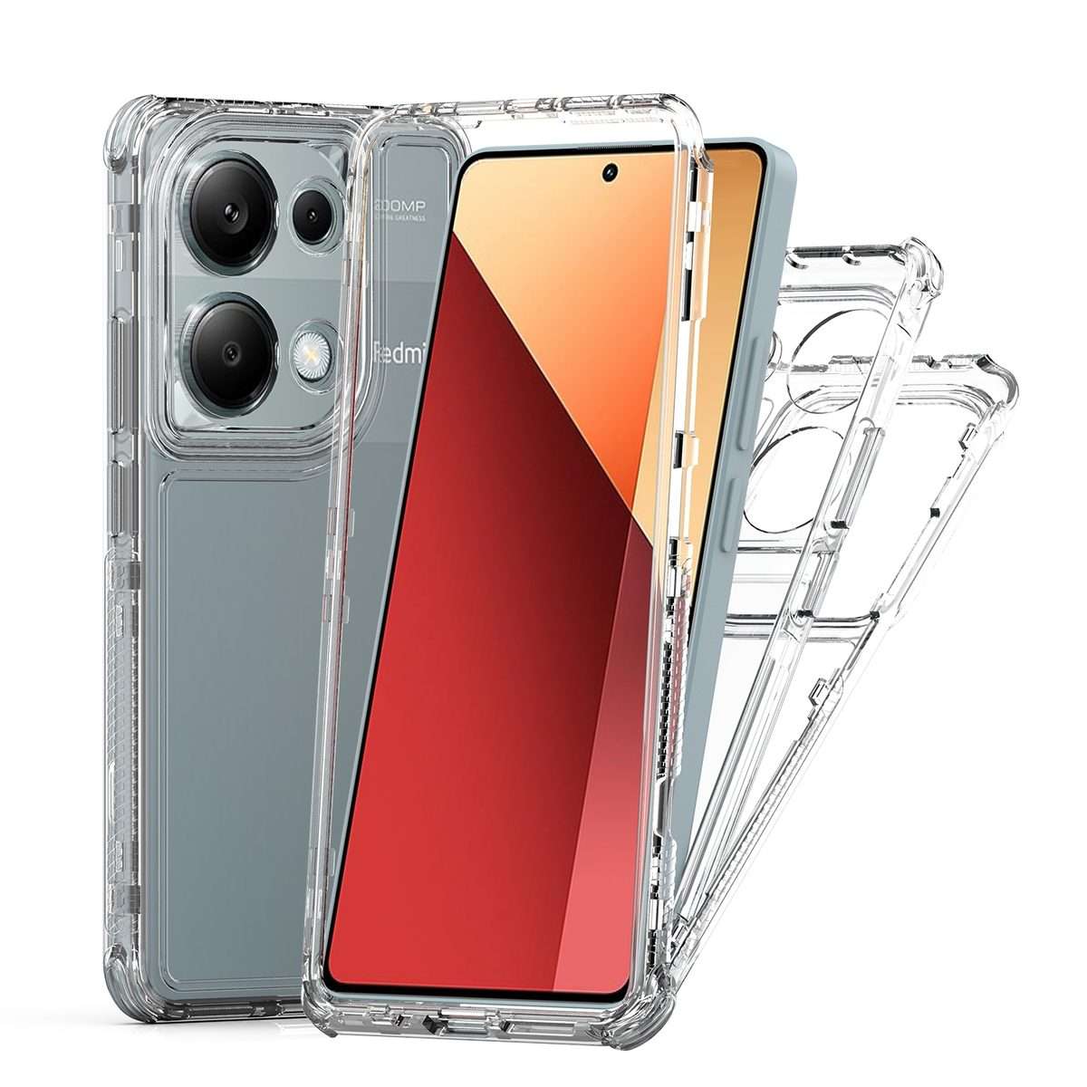 For Redmi Note 13 Pro 4G Acrylic Transparent Phone Case