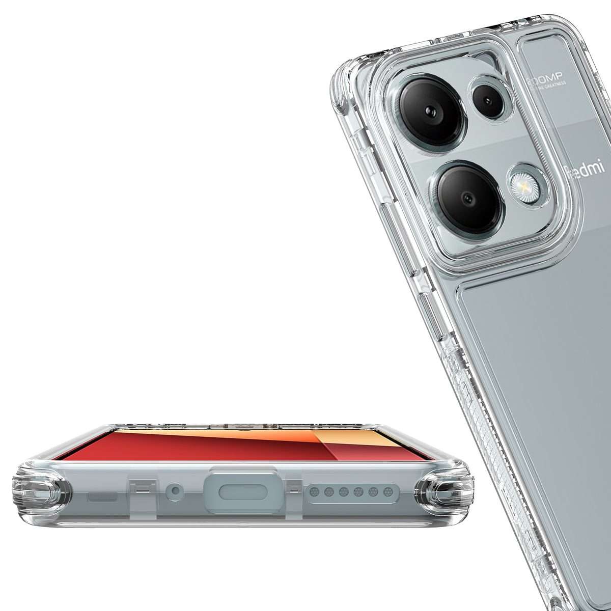 For Redmi Note 13 Pro 4G Acrylic Transparent Phone Case