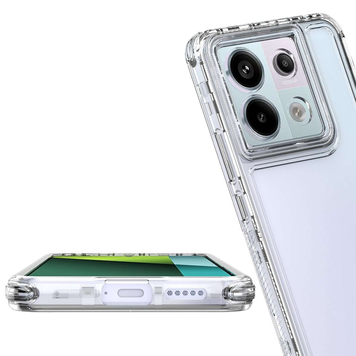 For Redmi Note 13 Pro 5G Acrylic Transparent Phone Case
