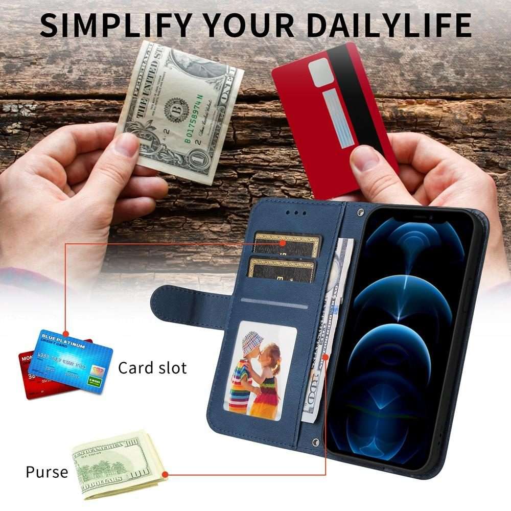 For Redmi K80 Pro Skin Feel Life Tree Metal Button Leather Phone Case(Blue)