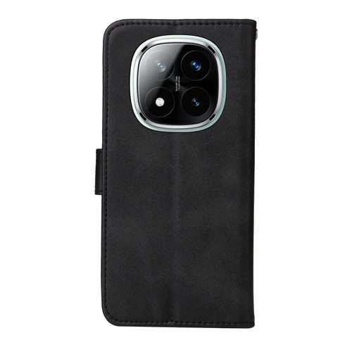 For Redmi Note 14 Pro 5G / Note 14 Pro+ 5G Classic Calf Texture Flip Leather Phone Case(Black)