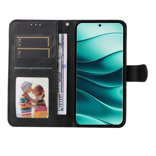 For Redmi Note 14 Pro 5G / Note 14 Pro+ 5G Classic Calf Texture Flip Leather Phone Case(Black)