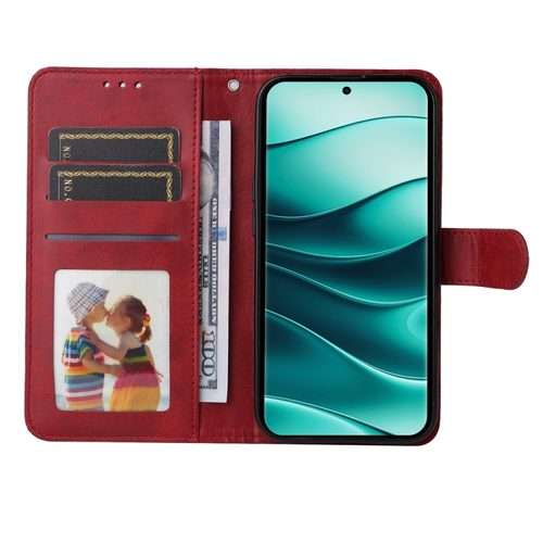 For Redmi Note 14 Pro 5G / Note 14 Pro+ 5G Classic Calf Texture Flip Leather Phone Case(Red)