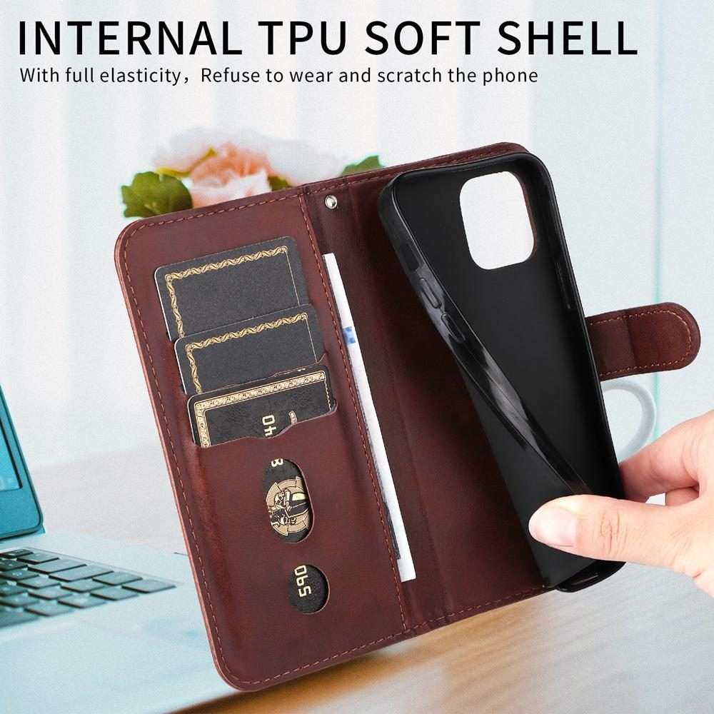 For Redmi K80 Pro Fashion Calf Texture Zipper Leather Phone Case(Brown)