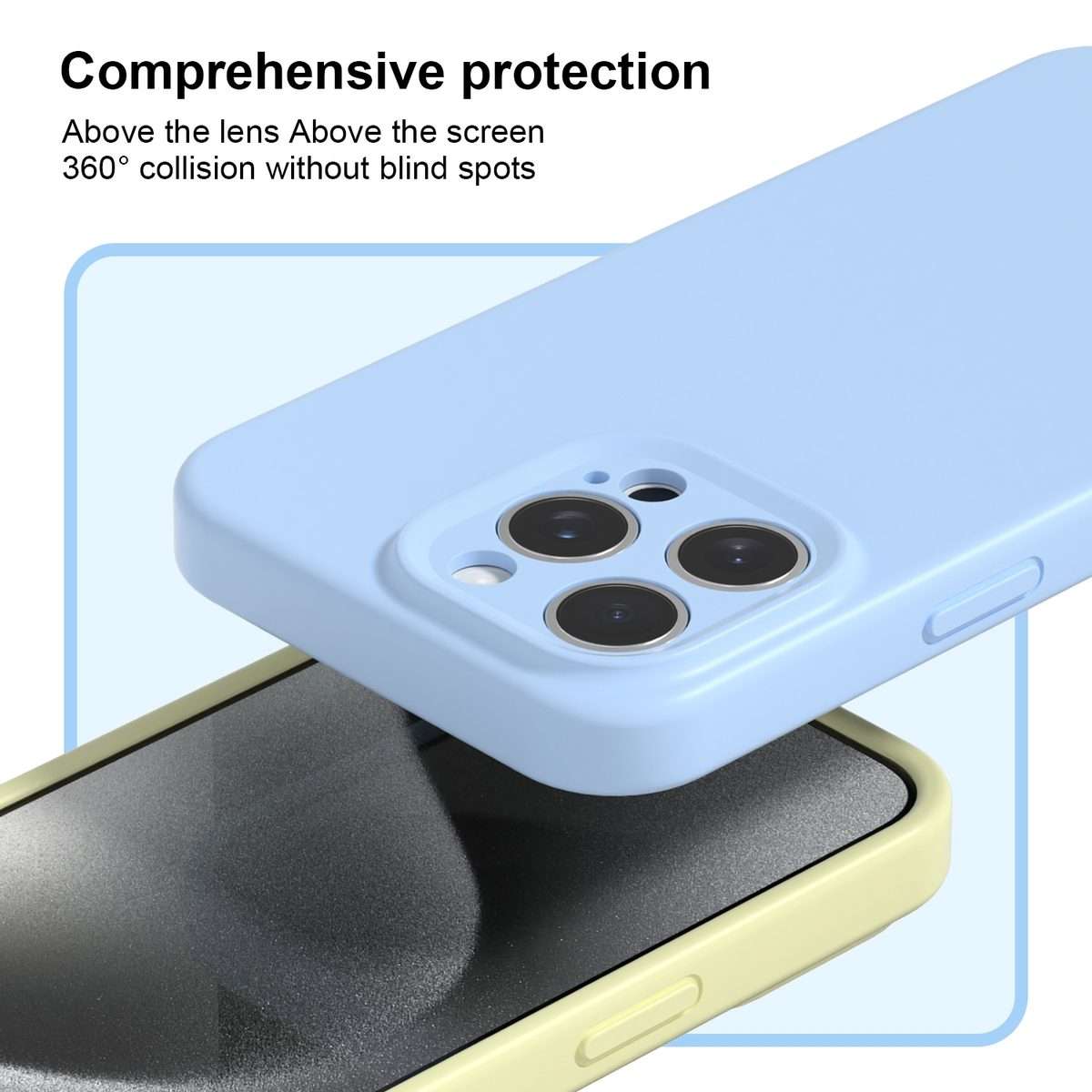 For iPhone 11 Pro Precise Hole Liquid Silicone Jelly Color Full Coverage Phone Case(Midnight Blue)