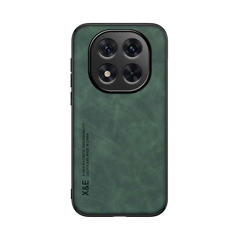 For Redmi Note 14 Pro+ 5G Skin Feel Magnetic Leather Back Phone Case(Green)