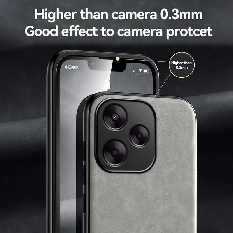 For Redmi K80 Pro Skin Feel Magnetic Leather Back Phone Case(Light Grey)