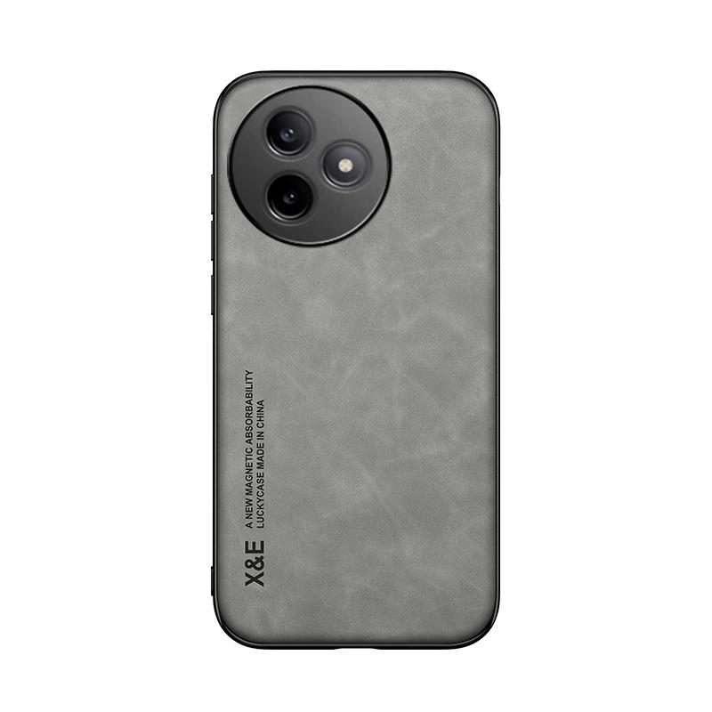 For Redmi K80 Ultra Skin Feel Magnetic Leather Back Phone Case(Light Grey)