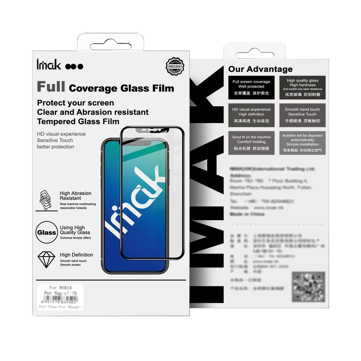 For iPhone 17 Pro Max imak 9H Surface Hardness Full Screen Tempered Glass Film Pro+ Series