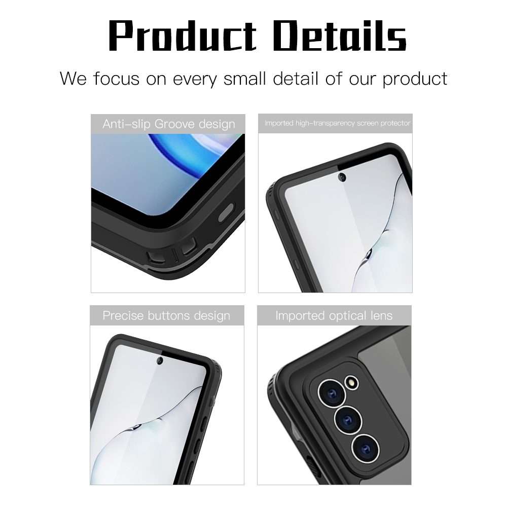 For Samsung Galaxy Note20 5G RedPepper Shockproof Scratchproof Dust-proof PC + TPU Pro ... (Black)
