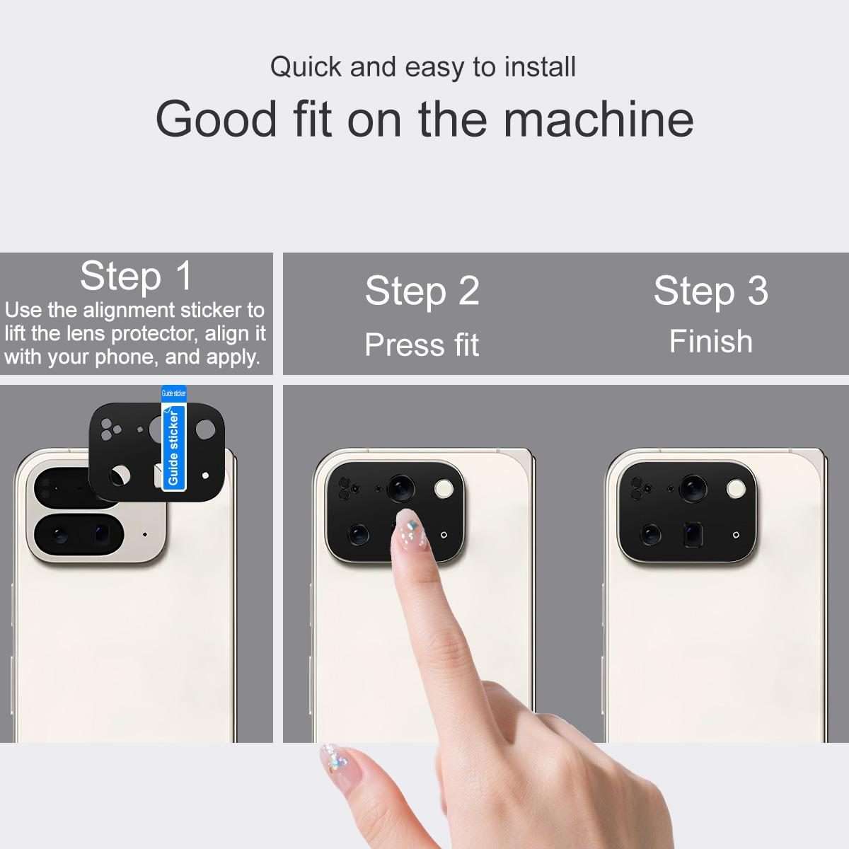For Google Pixel 10 Pro Fold IMAK Metal Camera Lens Protector Cover
