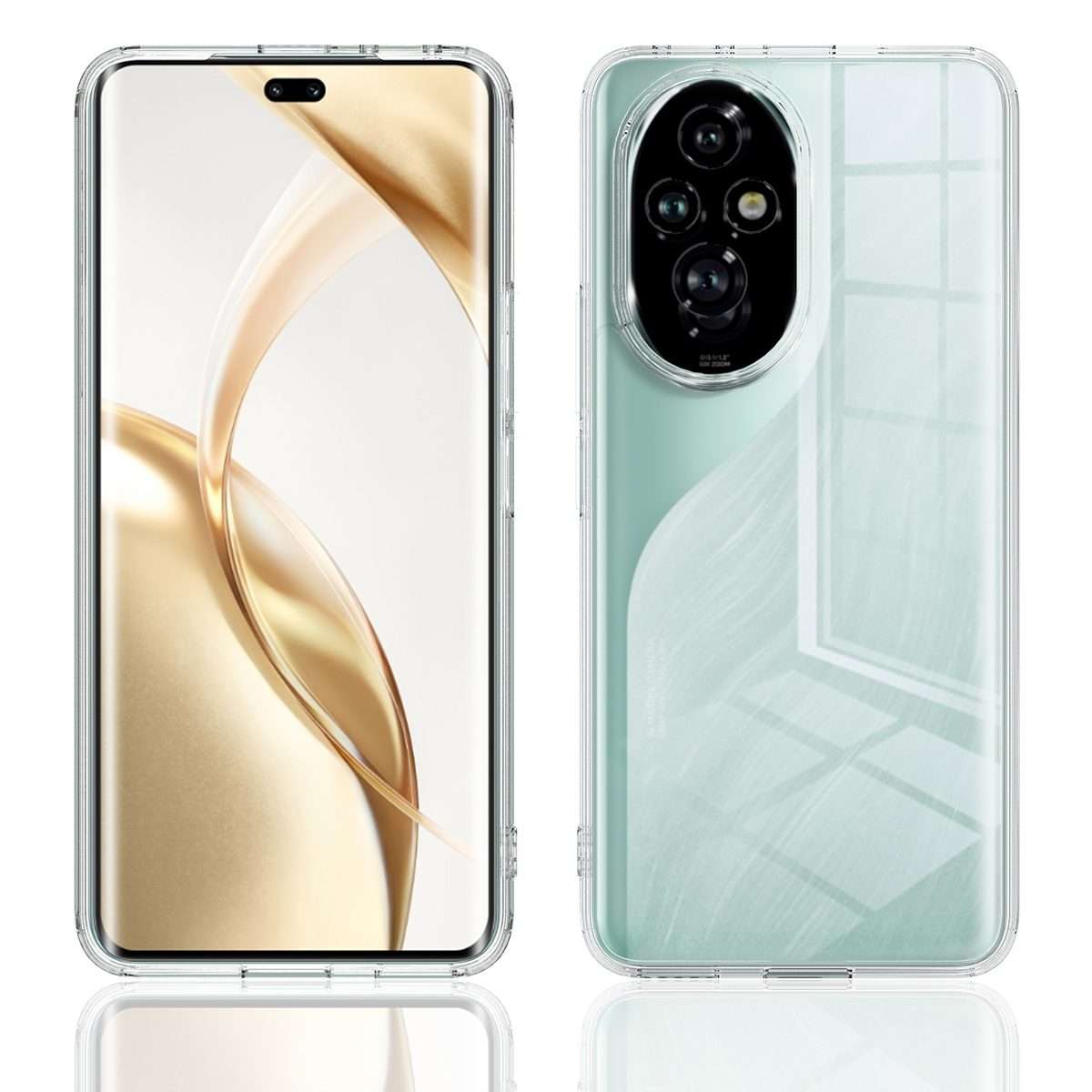 For Honor 200 Pro Scratchproof Acrylic TPU Phone Case(Transparent)
