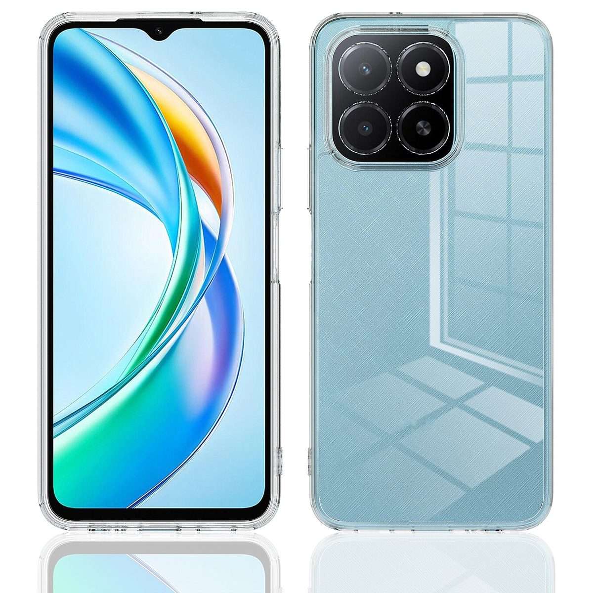 For Honor X5b / X5b Plus Scratchproof Acrylic TPU Phone Case(Transparent)