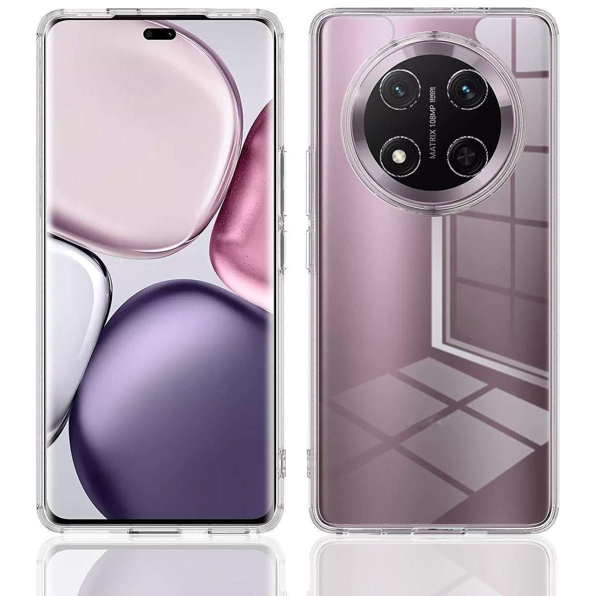 For Honor X9c / X60 Pro Scratchproof Acrylic TPU Phone Case(Transparent)