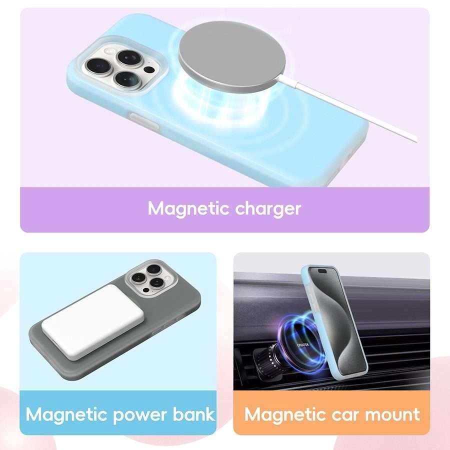 For iPhone 11 Pro Max Jelly Liquid Silicone MagSafe Magnetic Phone Case(Purple)