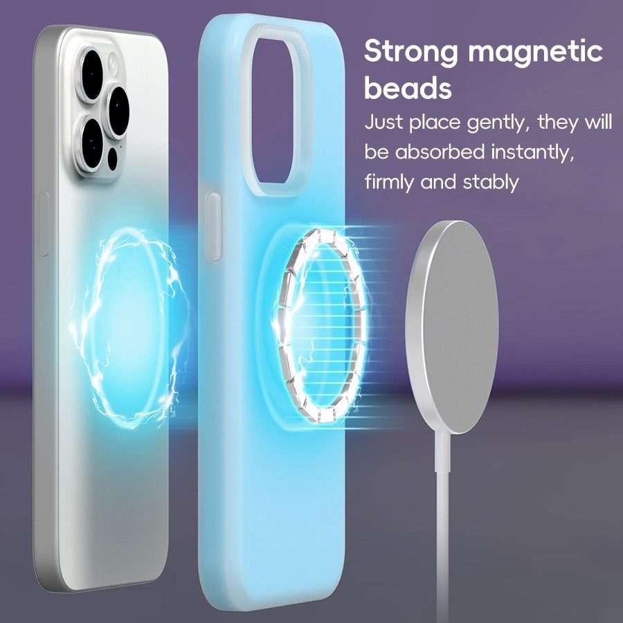 For iPhone 11 Pro Max Jelly Liquid Silicone MagSafe Magnetic Phone Case(Purple)
