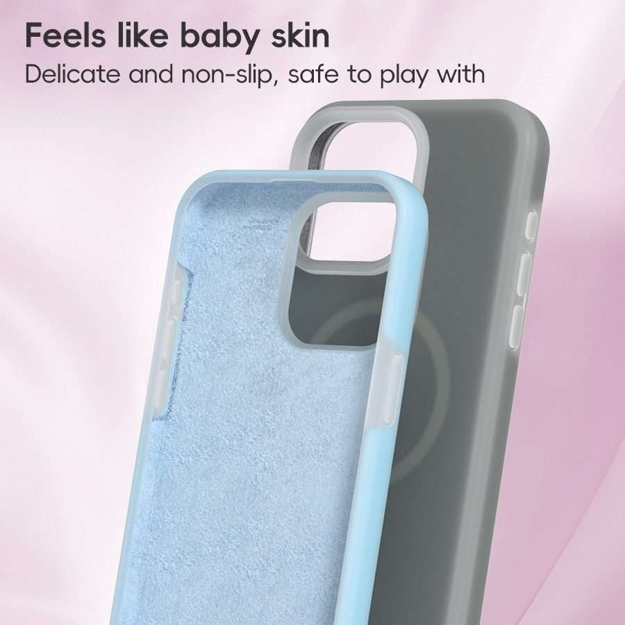 For iPhone 11 Pro Max Jelly Liquid Silicone MagSafe Magnetic Phone Case(Purple)