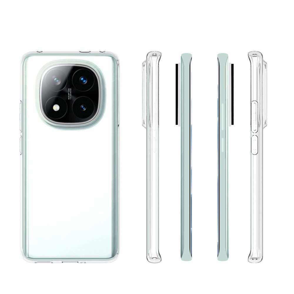 For Redmi Note 14 Pro+ 5G Waterproof Texture TPU Phone Case(Transparent)