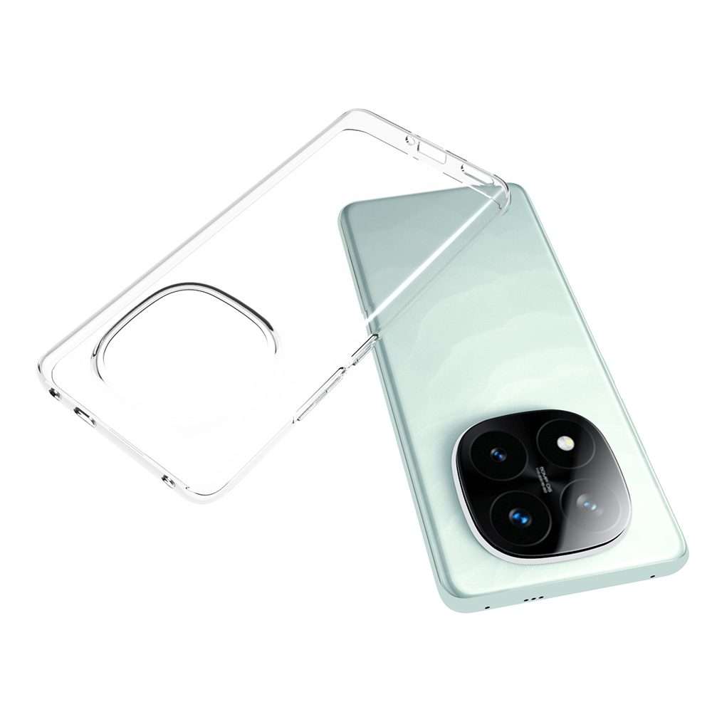 For Redmi Note 14 Pro+ 5G Waterproof Texture TPU Phone Case(Transparent)