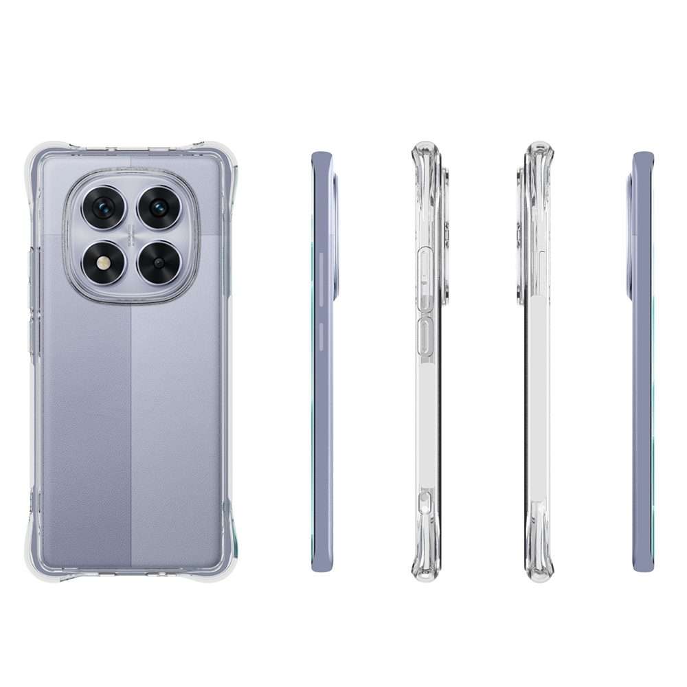 For Redmi Note 14 Pro 5G Shockproof Non-slip Thickening TPU Phone Case(Transparent)