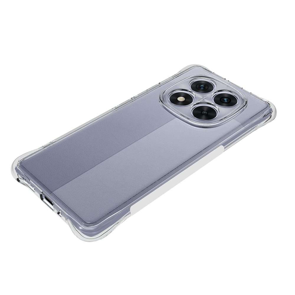 For Redmi Note 14 Pro 5G Shockproof Non-slip Thickening TPU Phone Case(Transparent)
