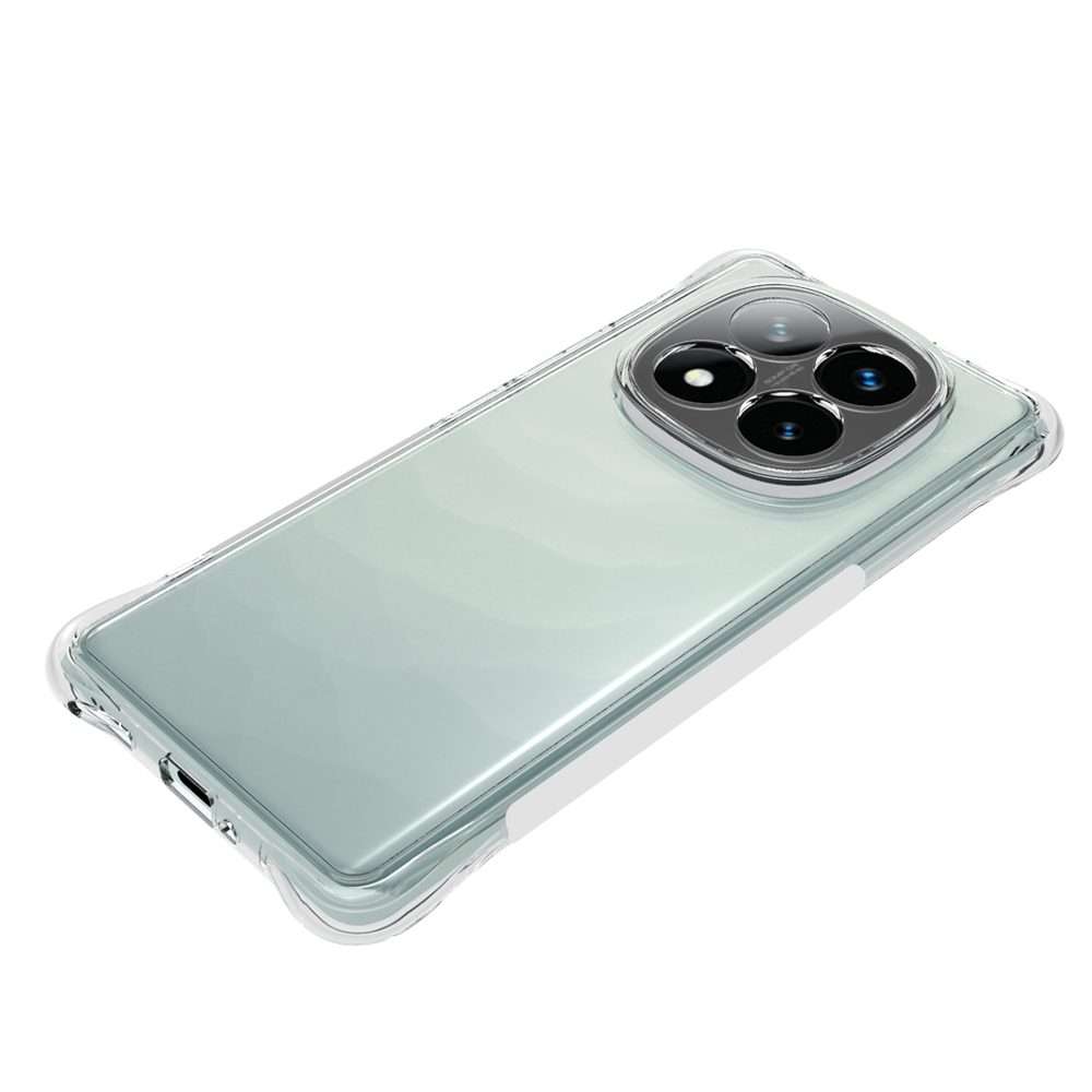 For Redmi Note 14 Pro+ 5G Shockproof Non-slip Thickening TPU Phone Case(Transparent)