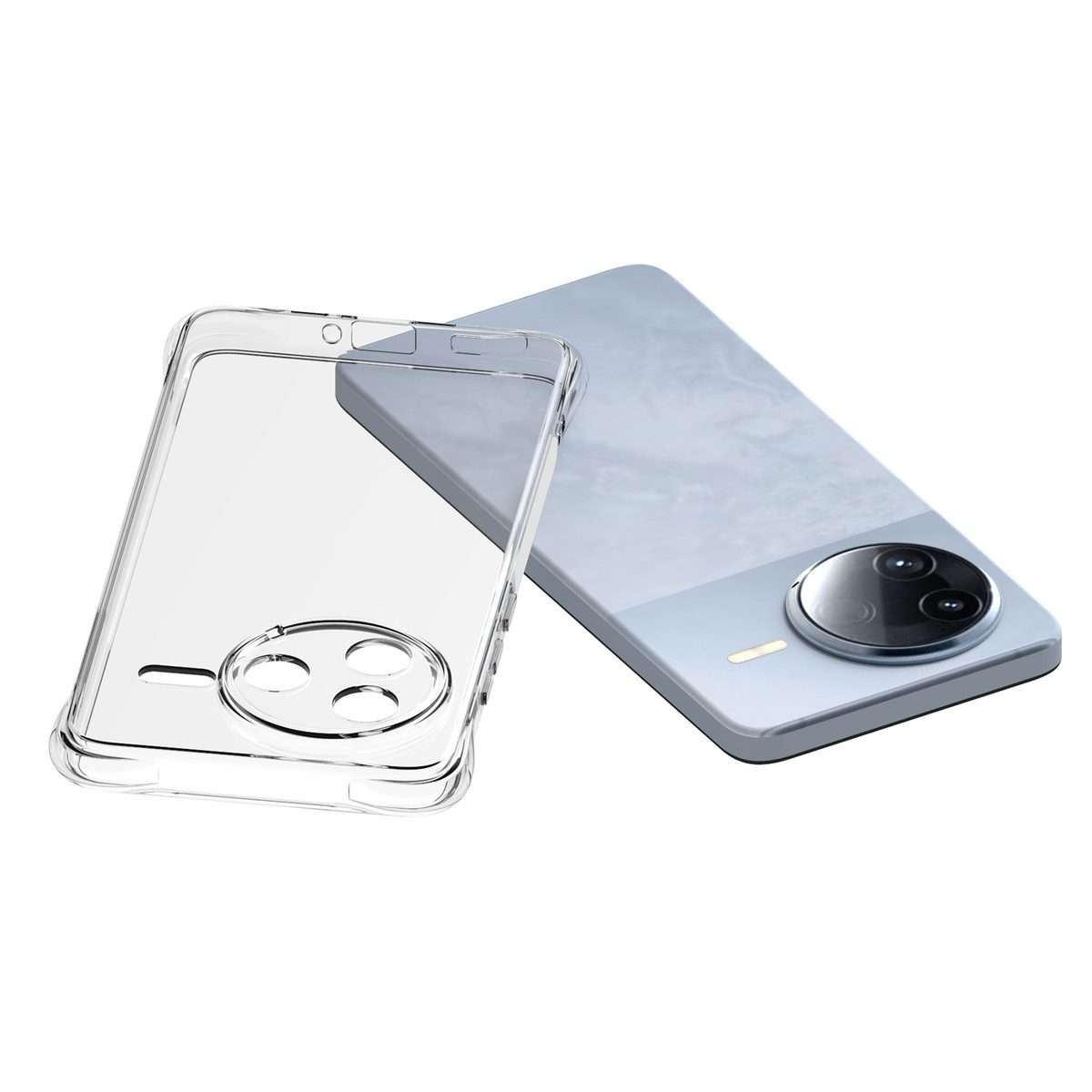 For Redmi K80 Shockproof Non-slip Thickening TPU Phone Case(Transparent)