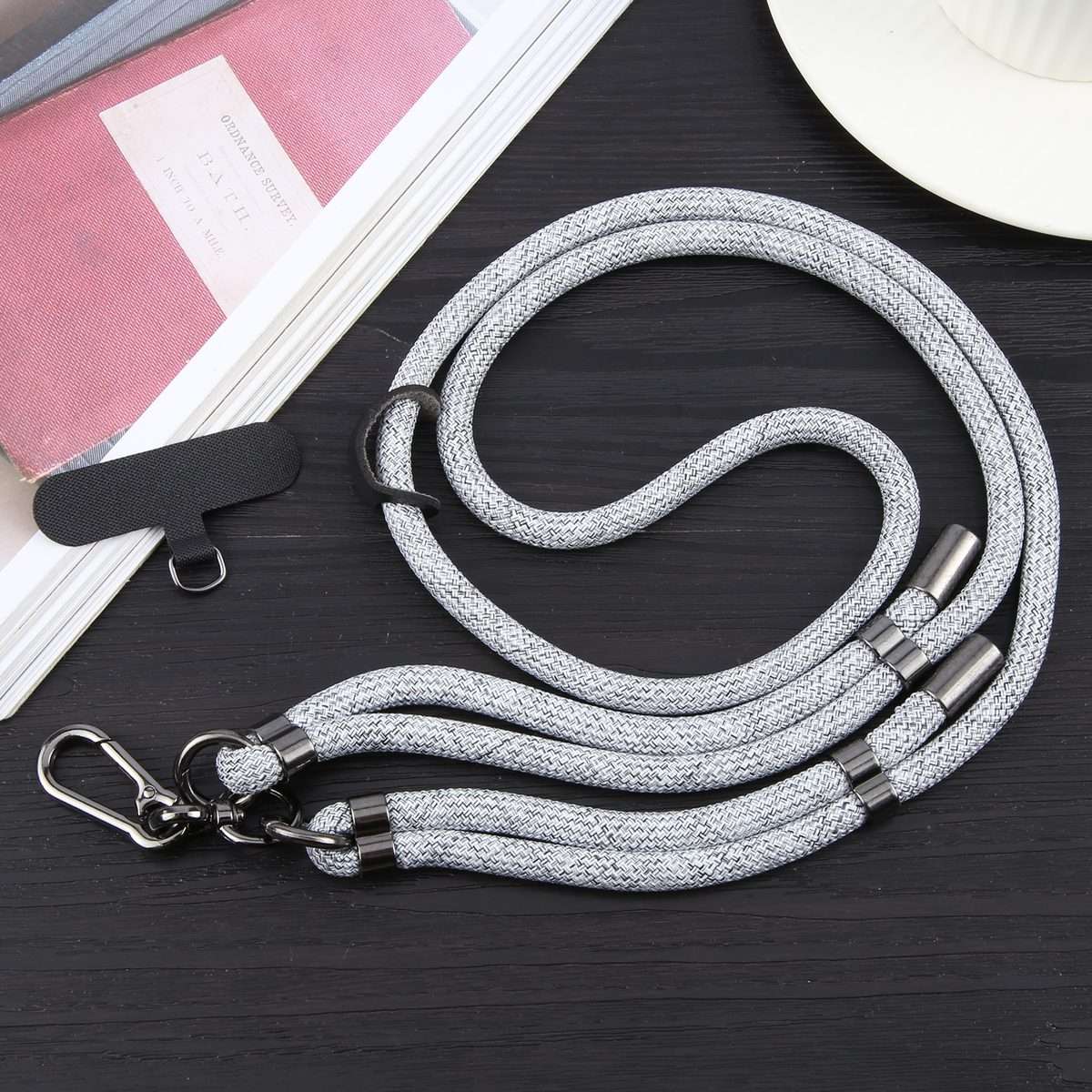 8mm Adjustable Mobile Phone Anti-lost Long Lanyard(Blue Purple)