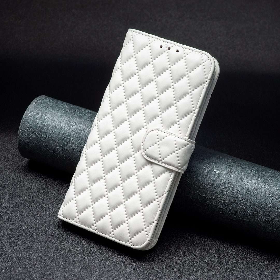 For Redmi K70 Ultra Diamond Lattice Wallet Flip Leather Phone Case(White)