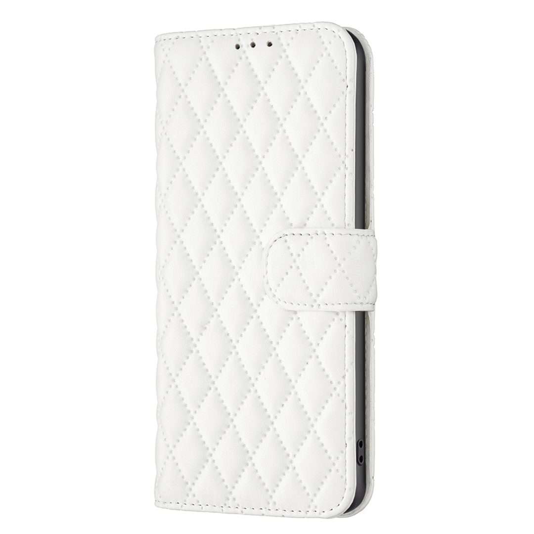 For Redmi K70 Ultra Diamond Lattice Wallet Flip Leather Phone Case(White)