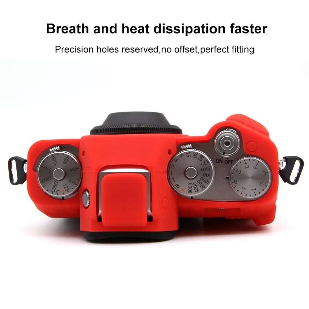 For FUJIFILM X-T5 Soft Silicone Protective Case(Red)