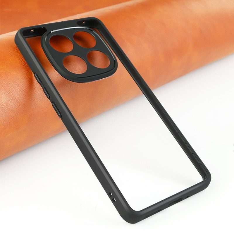 For Redmi Note 14 Pro 5G Frosted TPU + Transparent PC Phone Case