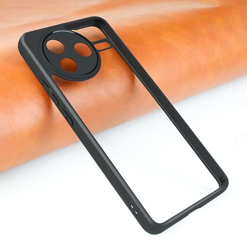 For Redmi K80 Frosted TPU + Transparent PC Phone Case