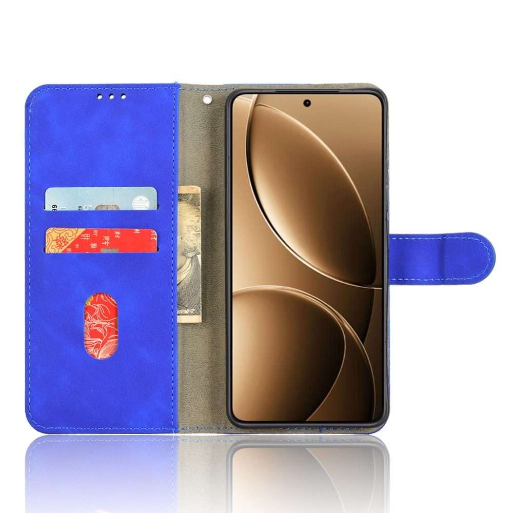 For Redmi K80 Pro Skin Feel Magnetic Flip Leather Phone Case(Blue)