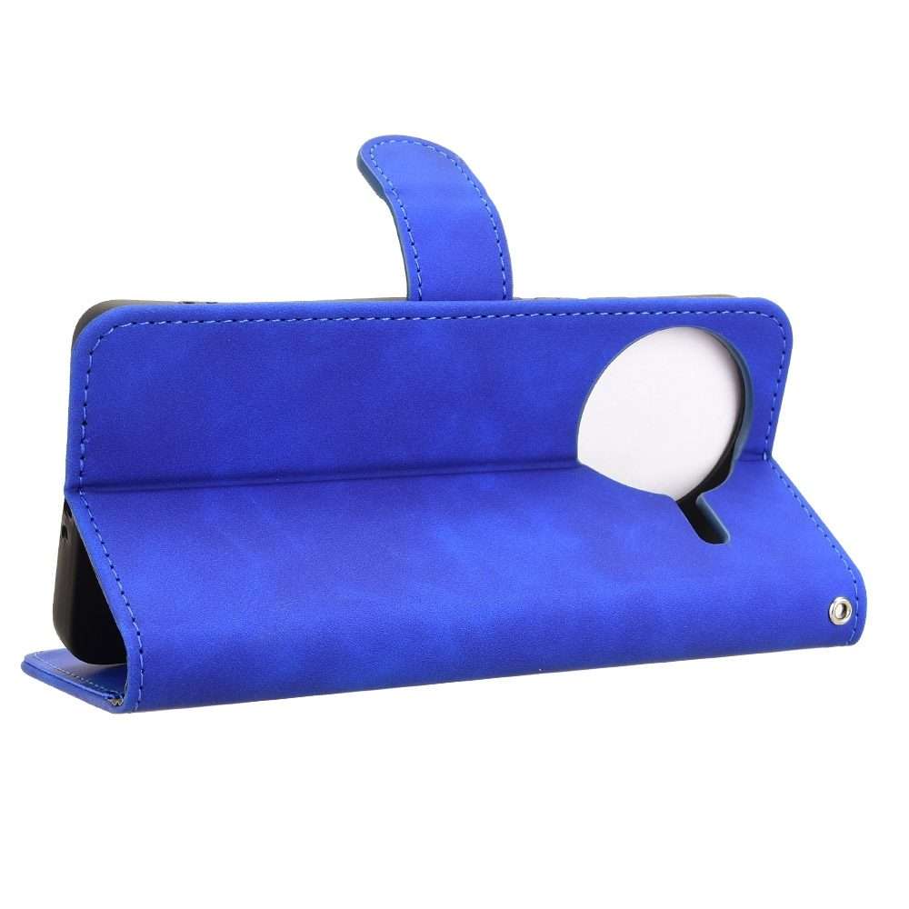 For Redmi K80 Pro Skin Feel Magnetic Flip Leather Phone Case(Blue)