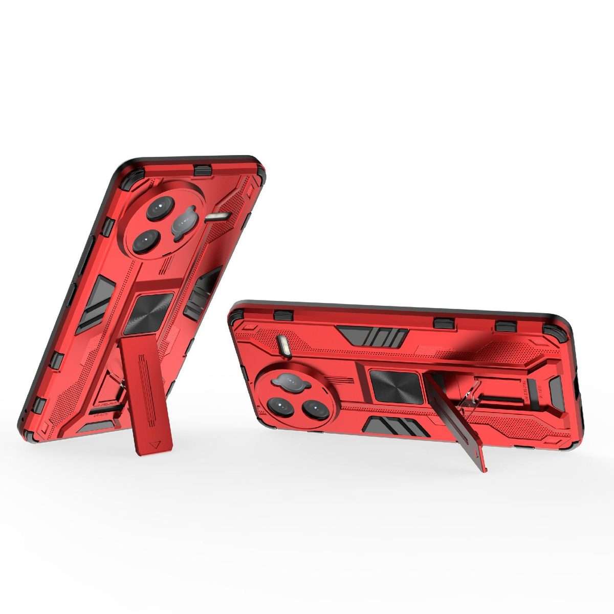 For Redmi K80 Pro Supersonic PC + TPU Holder Phone Case(Red)