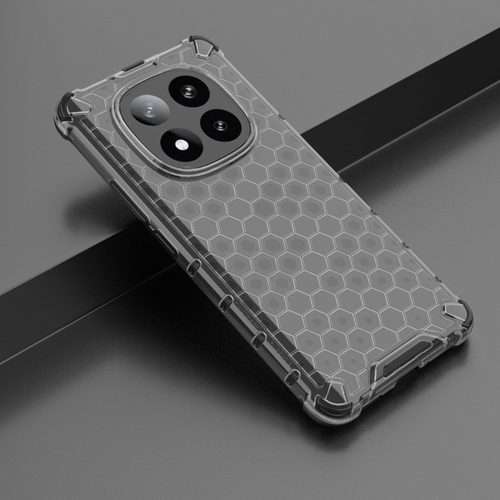 For Redmi Note 14 Pro+ 5G Honeycomb Shockproof Phone Case(Black)