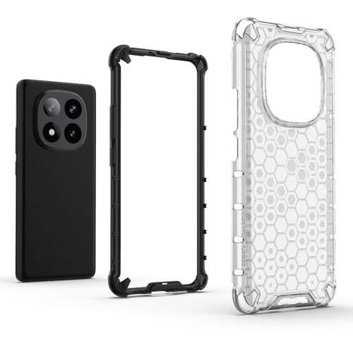 For Redmi Note 14 Pro+ 5G Honeycomb Shockproof Phone Case(Black)