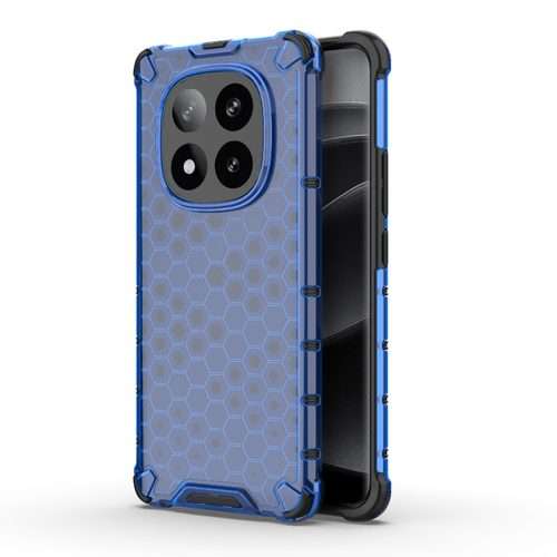 For Redmi Note 14 Pro+ 5G Honeycomb Shockproof Phone Case(Blue)