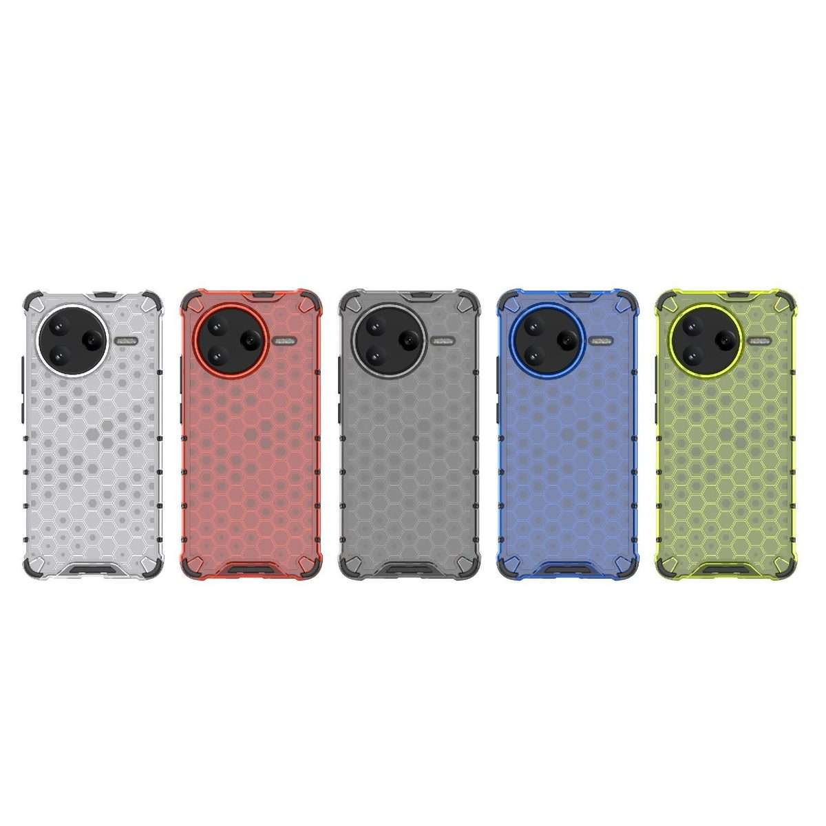 For Redmi K80 / POCO F7 Pro Honeycomb Shockproof Phone Case(Blue)